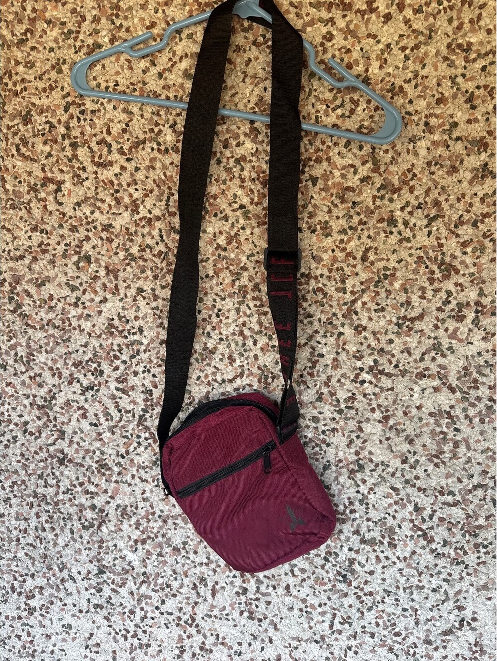 Jeffree Star Cosmetics Maroon Crossbody Bag Star Logo Purse